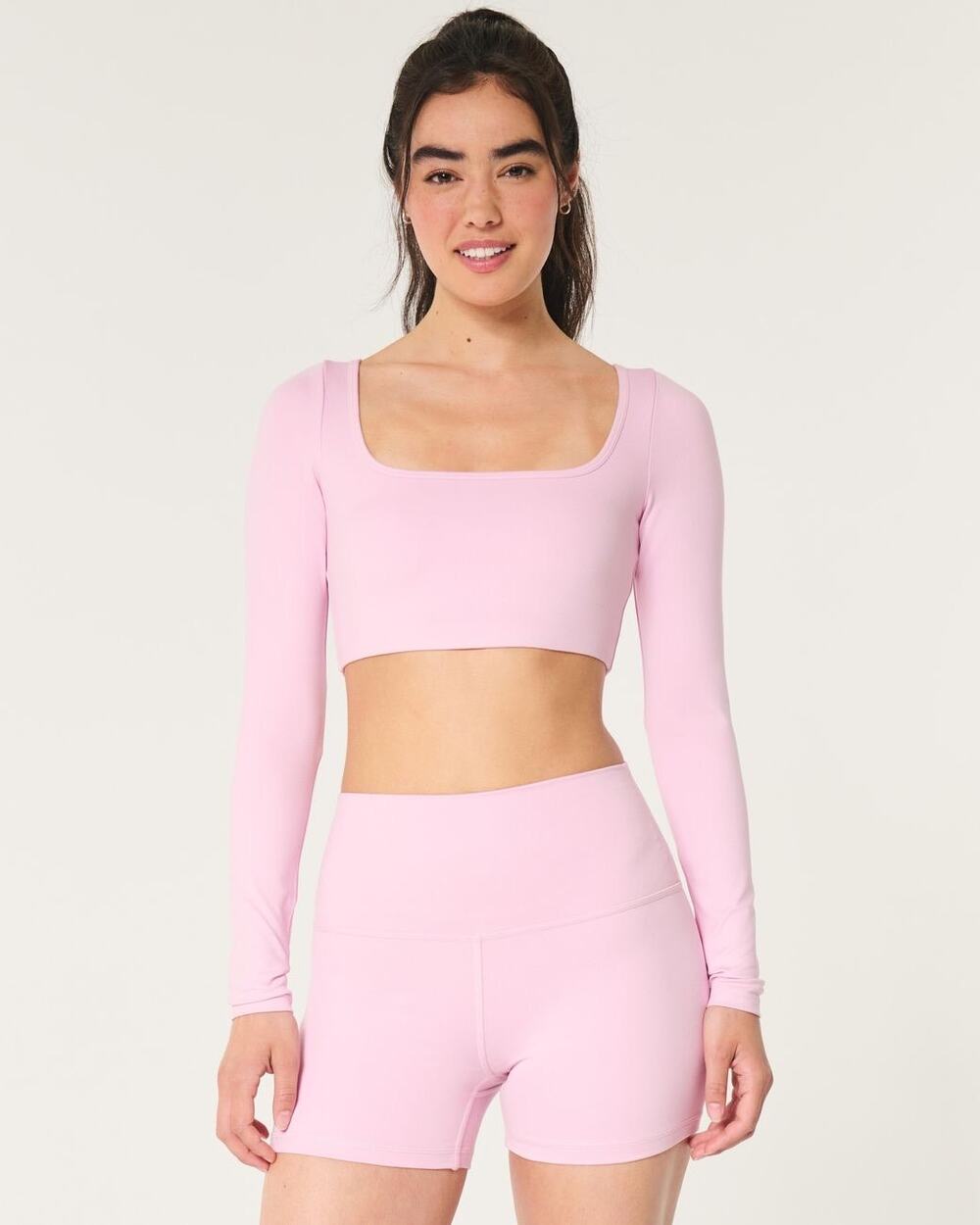 NWT Gilly Hicks Active Recharge Ultra-Crop Long Sleeved Top, Size M